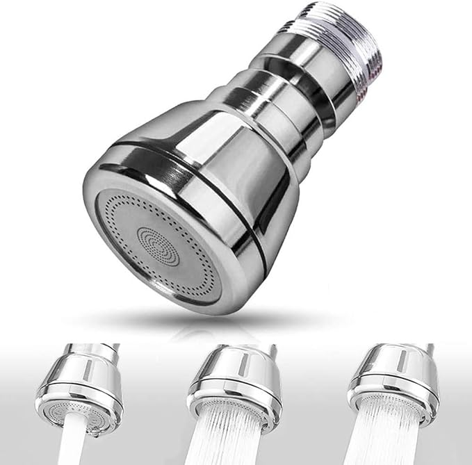 waissgurt 厨房水龙头曝气器水槽龙头喷头 - 360 度旋转 abs 防溅水